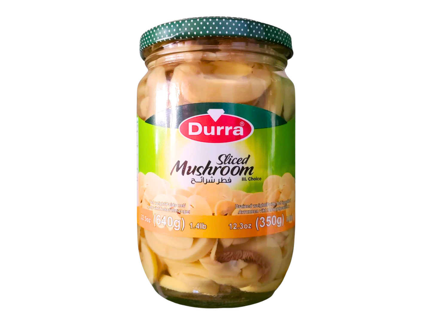 Lot de 12 boîtes de champignons en lamelle 640G DURRA