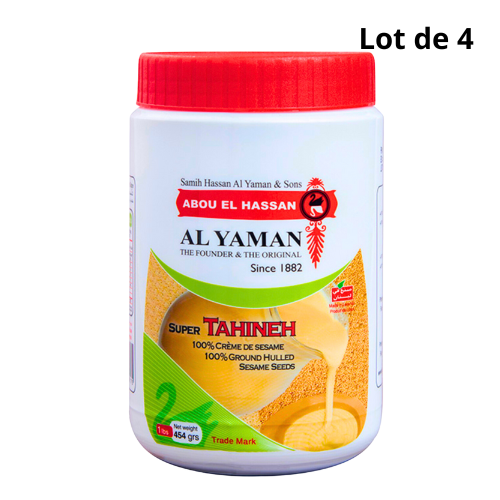 Lot de 10 tahina qualité premium 454G - AL YAMAN