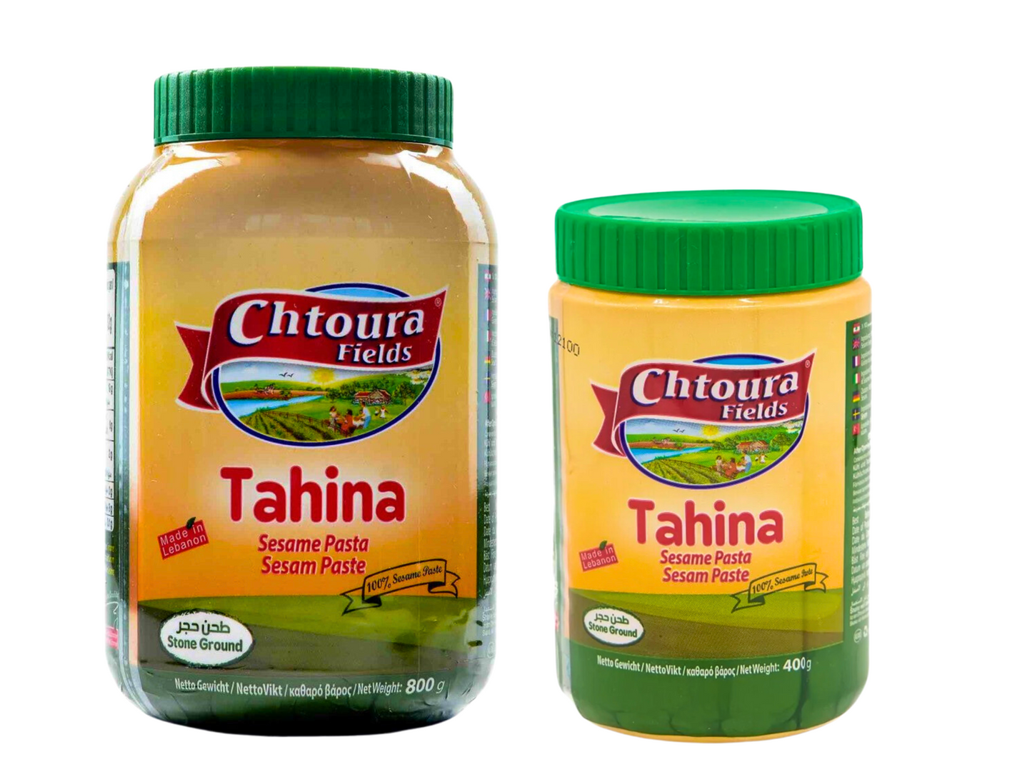 Lot de 12 pots de crème de sésame ( tahina ) - CHTOURA FIELDS