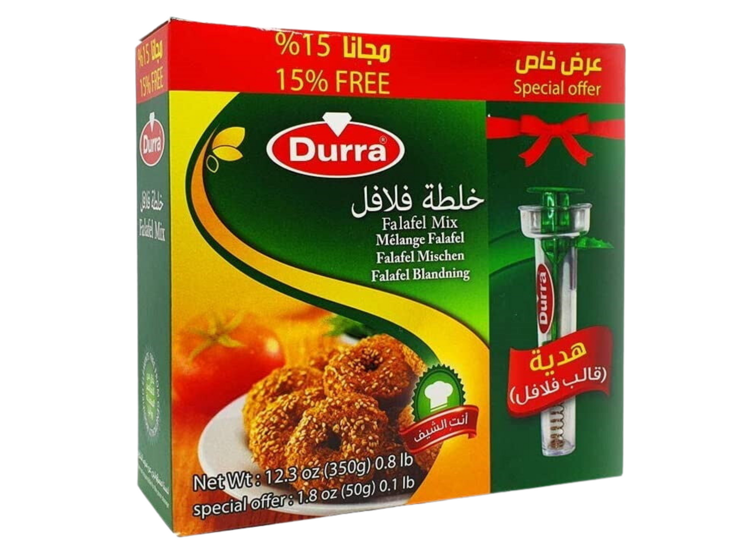 Lot de 24 boîtes de préparation pour falafel 400G + 1 moule offert - DURRA