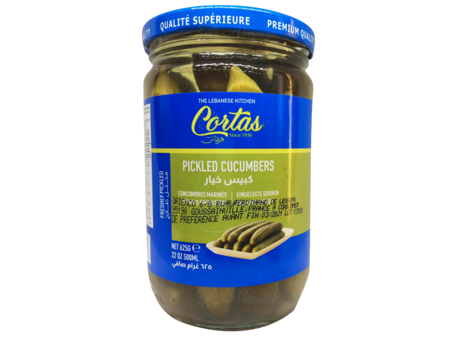 Concombres marinés 625G - CORTAS