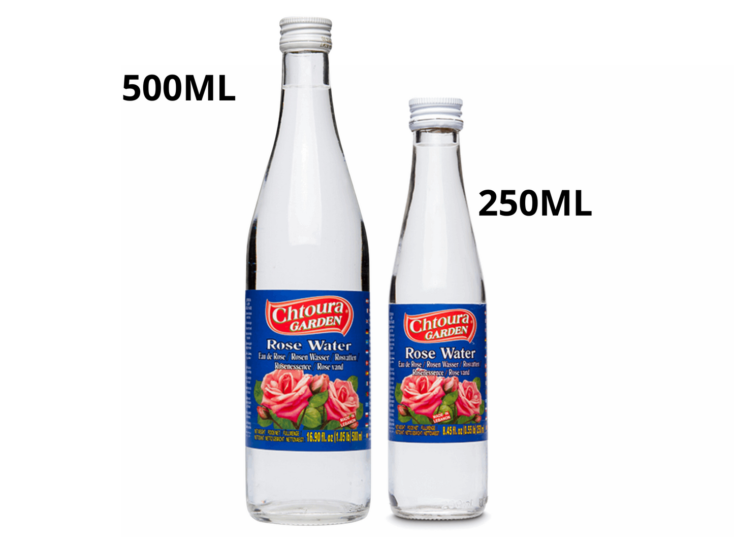 Lot de 12 bouteilles d'eau de rose - CHTOURA GARDEN