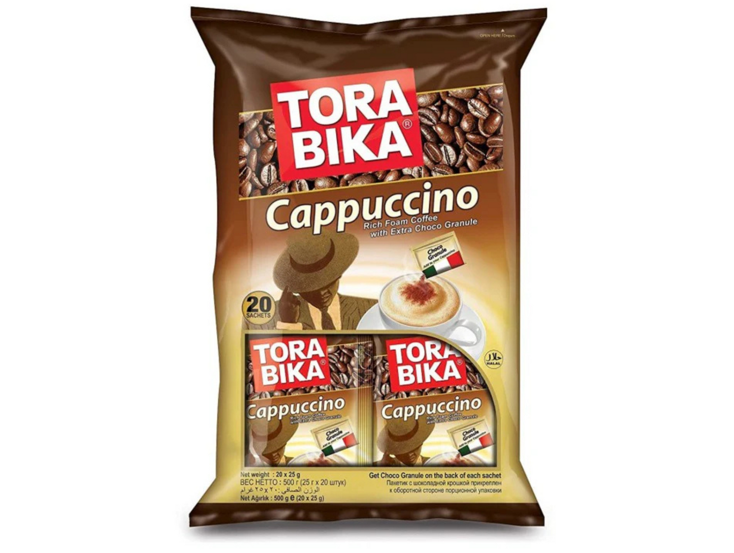 Cappuccino sucré 550G x6 TORA BIKA