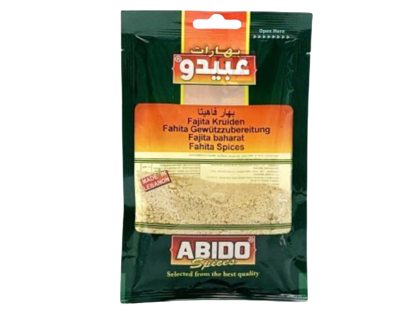 Mélange d'épices pour Fajitas - ABIDO (vendu par sachet de 500G, ou lot de 5 ou 10 de 50G)