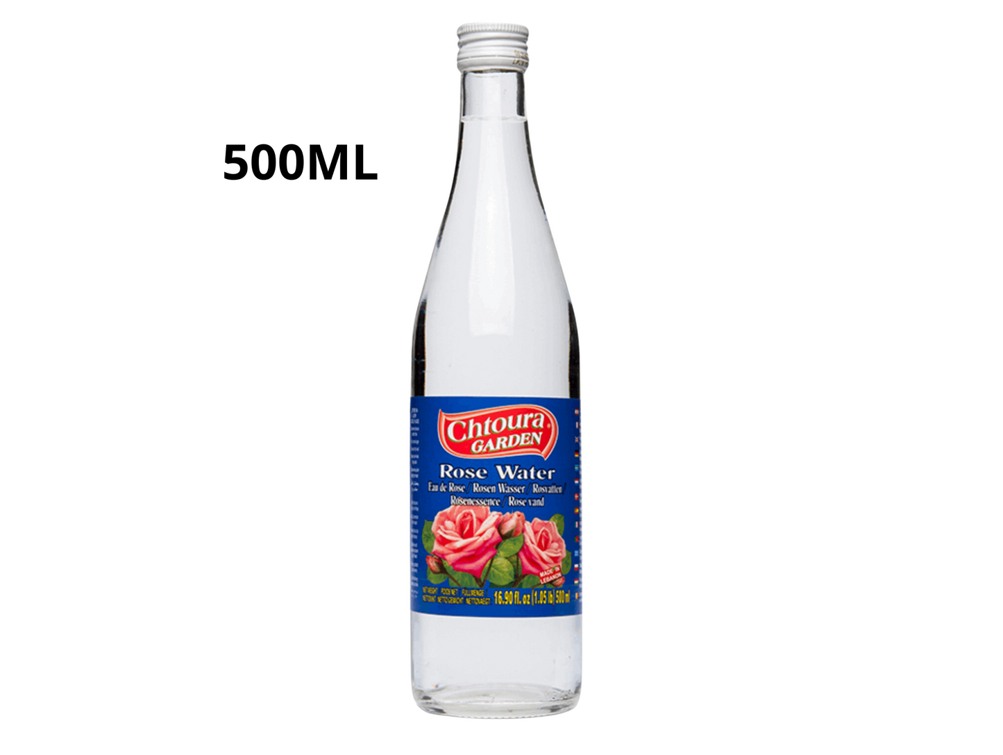 Lot de 12 bouteilles d'eau de rose - CHTOURA GARDEN 500ML