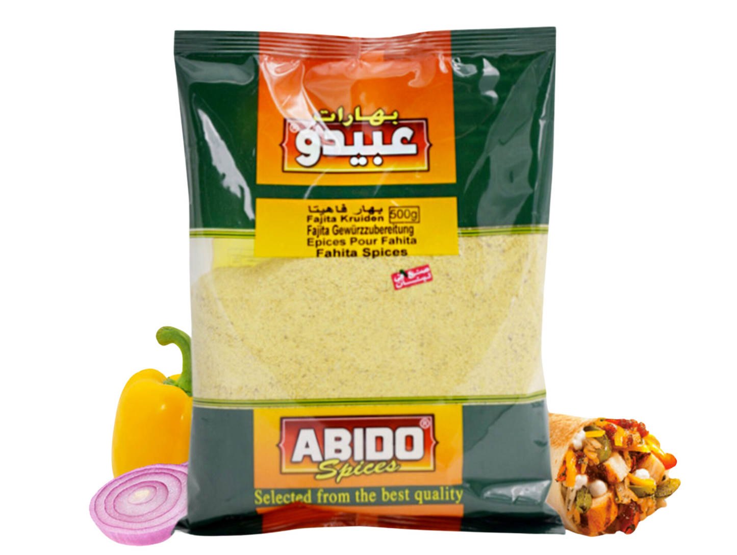Mélange d'épices pour Fajitas - ABIDO (vendu par sachet de 500G, ou lot de 5 ou 10 de 50G) 500G