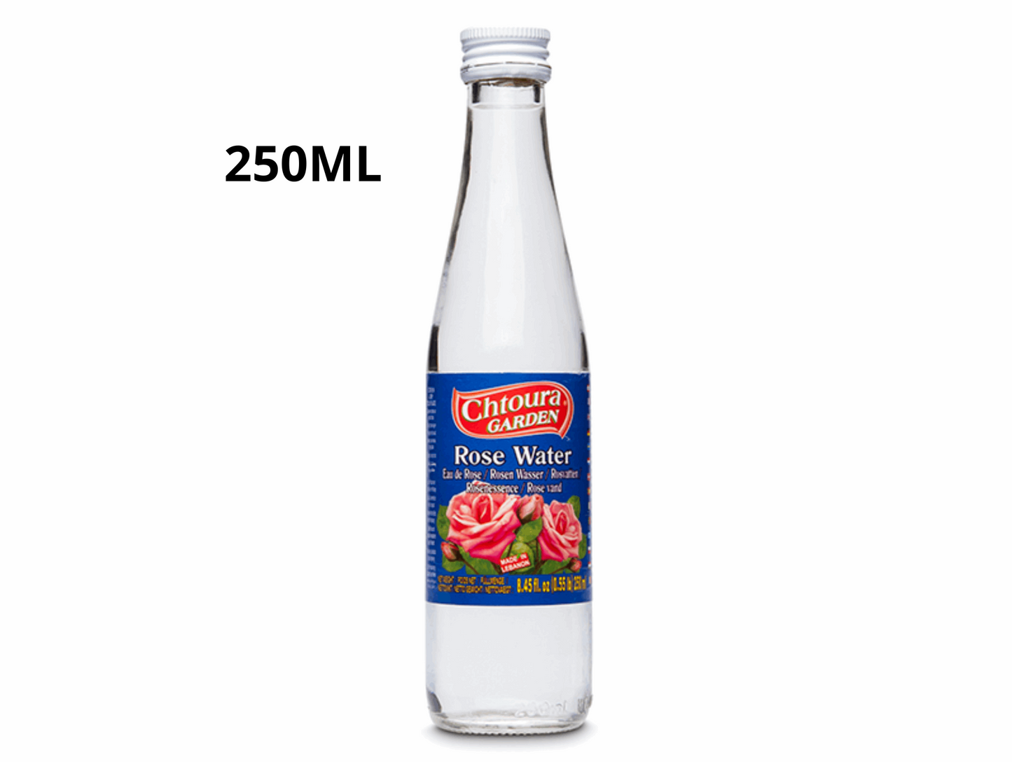 Lot de 12 bouteilles d'eau de rose - CHTOURA GARDEN 250ML