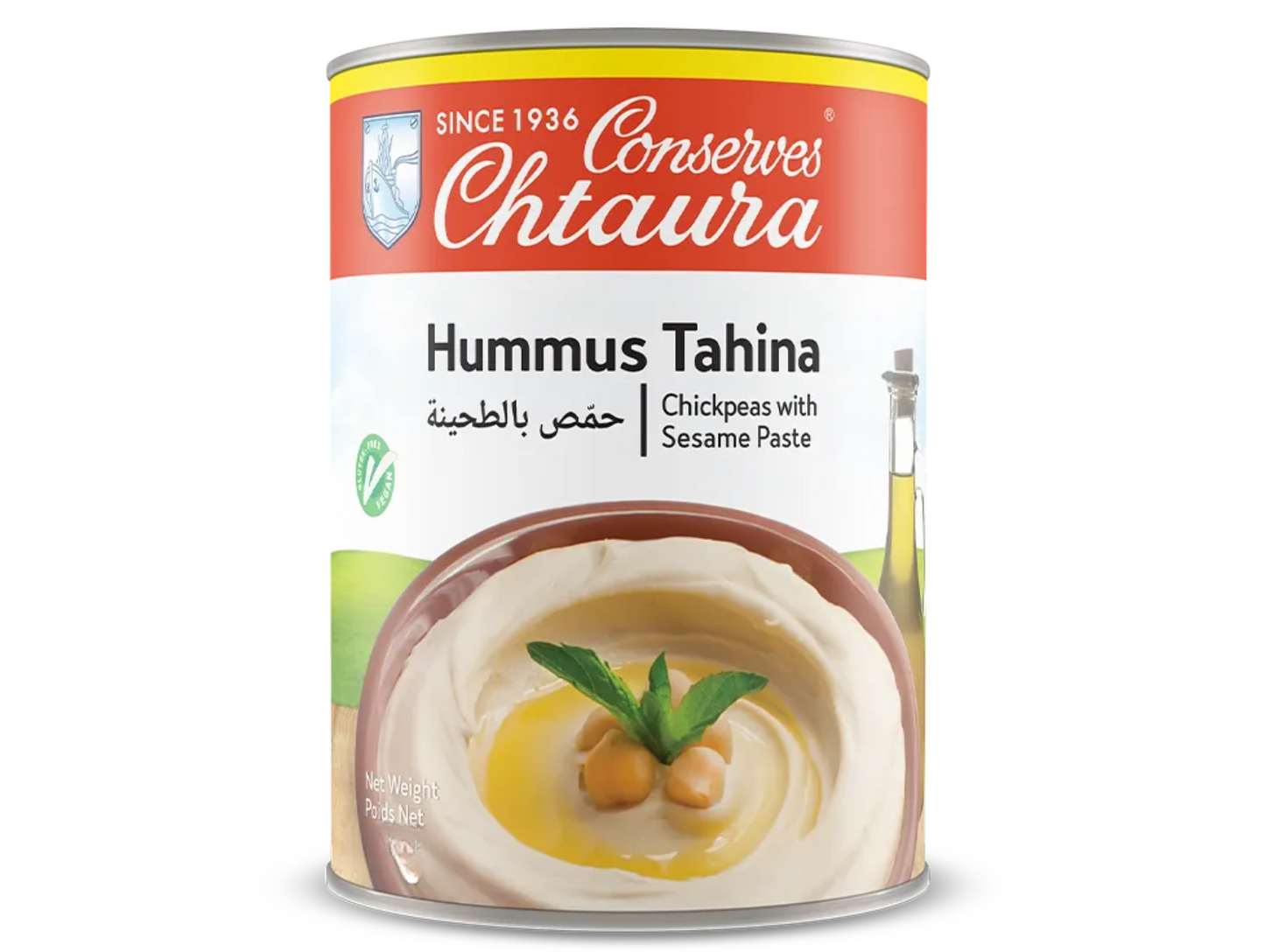 Lot de 12 boîtes de houmous 850G - CHTAURA