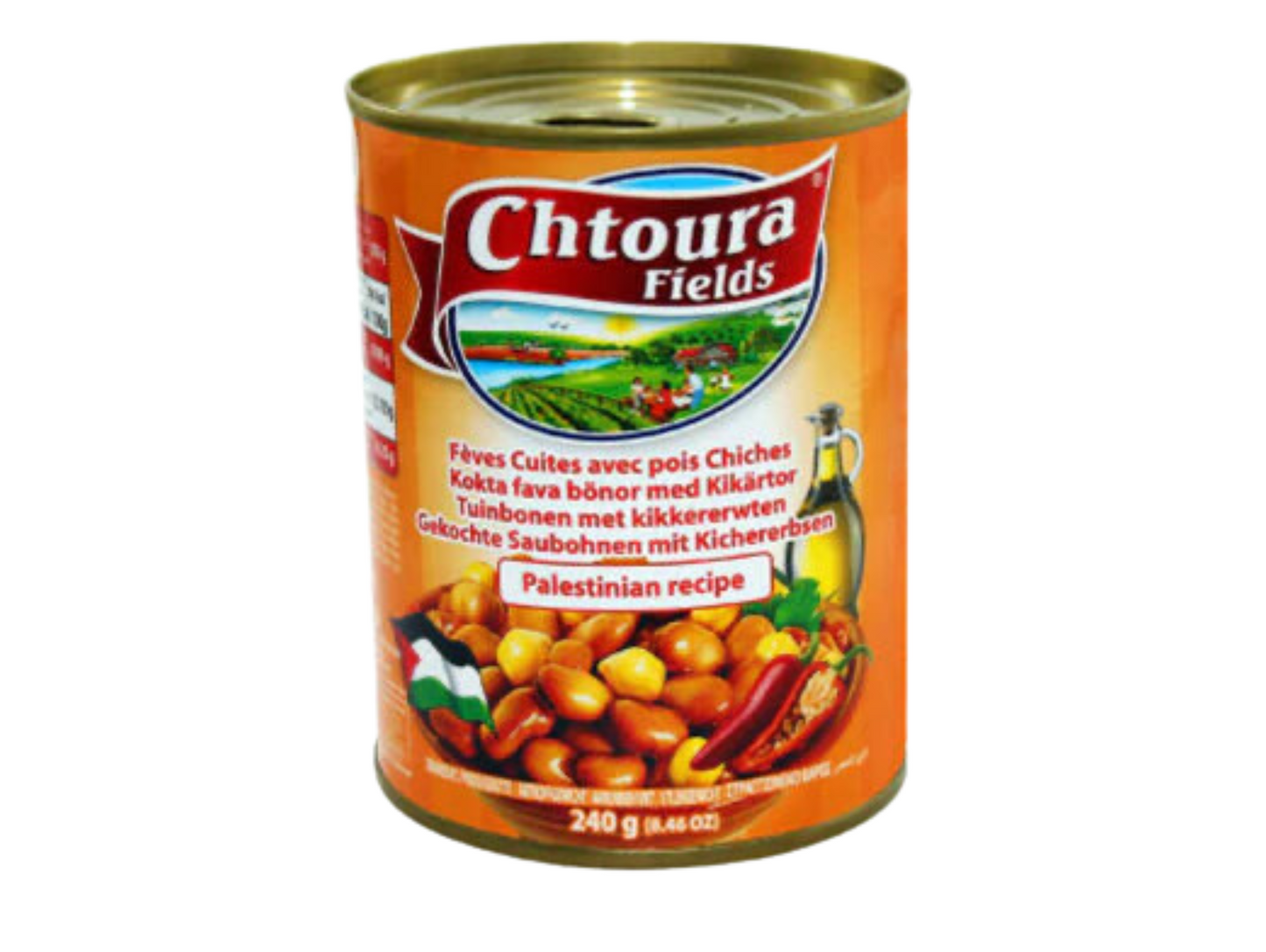 Lot de 24 boîtes de foul prêts à consommer - CHTOURA FIELDS Recette palestinienne