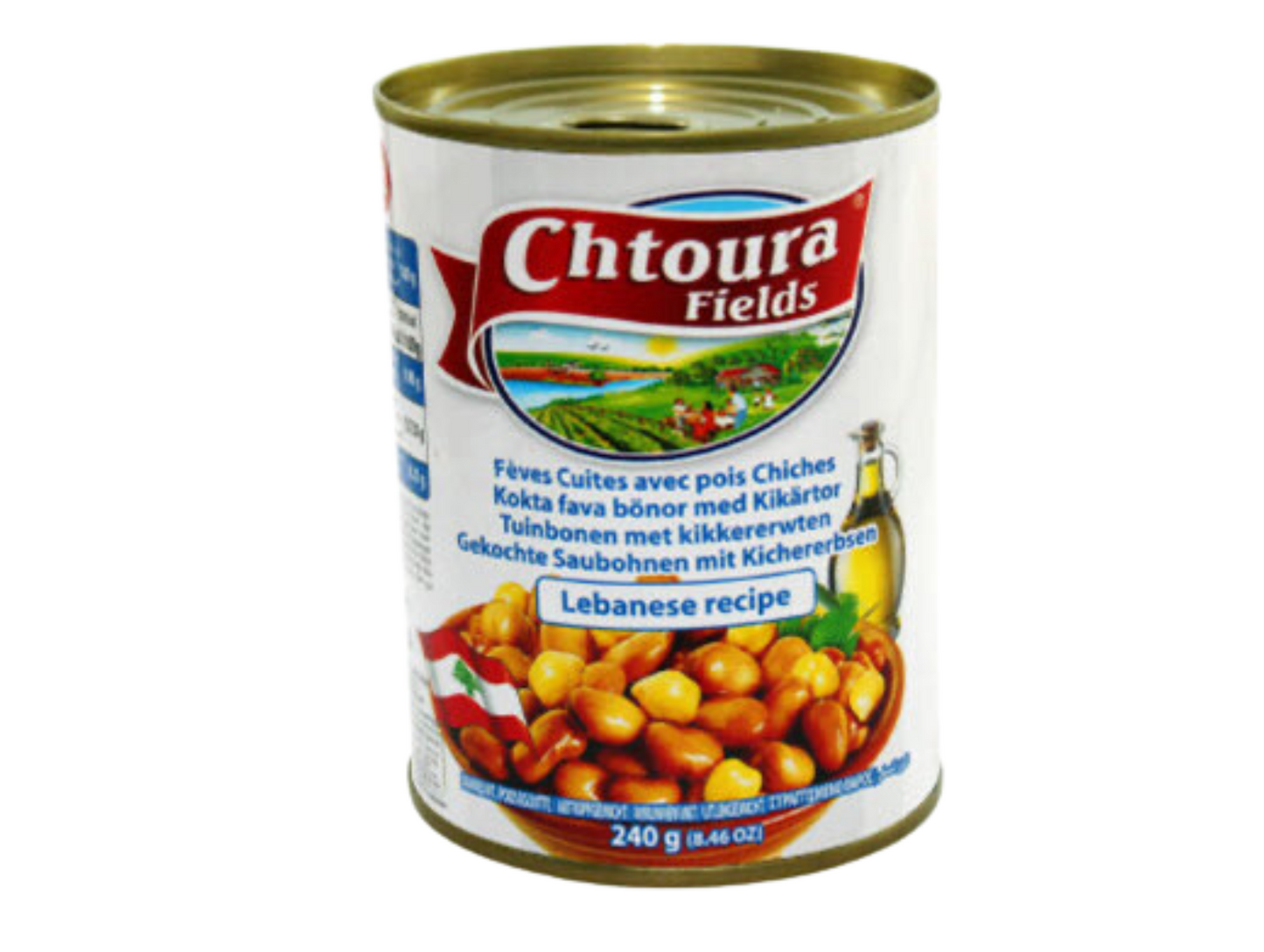 Lot de 24 boîtes de foul prêts à consommer - CHTOURA FIELDS Recette libanaise