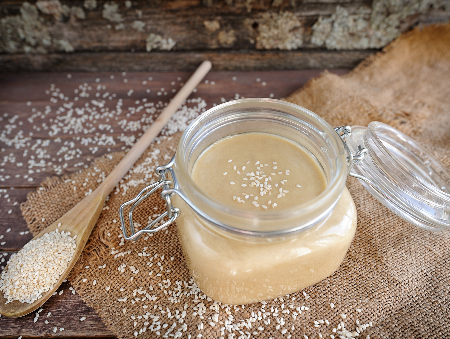 Lot de 12 pots de crème de sésame ( tahina ) - CHTOURA FIELDS