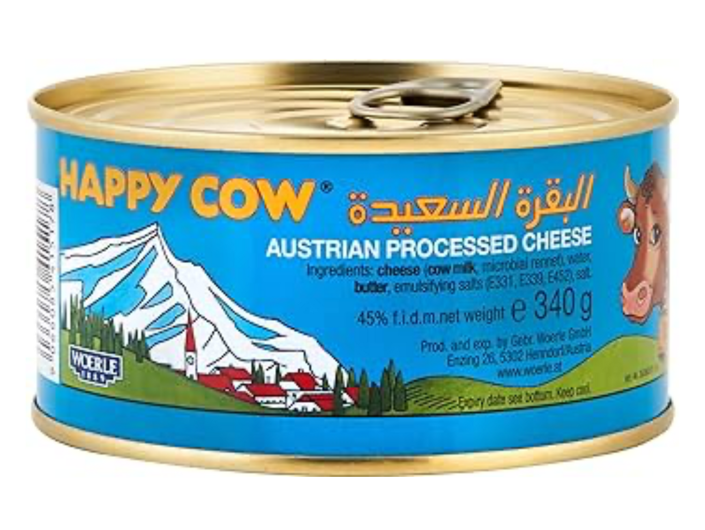 Lot de 12 fromage fondu 340G - HAPPY COW