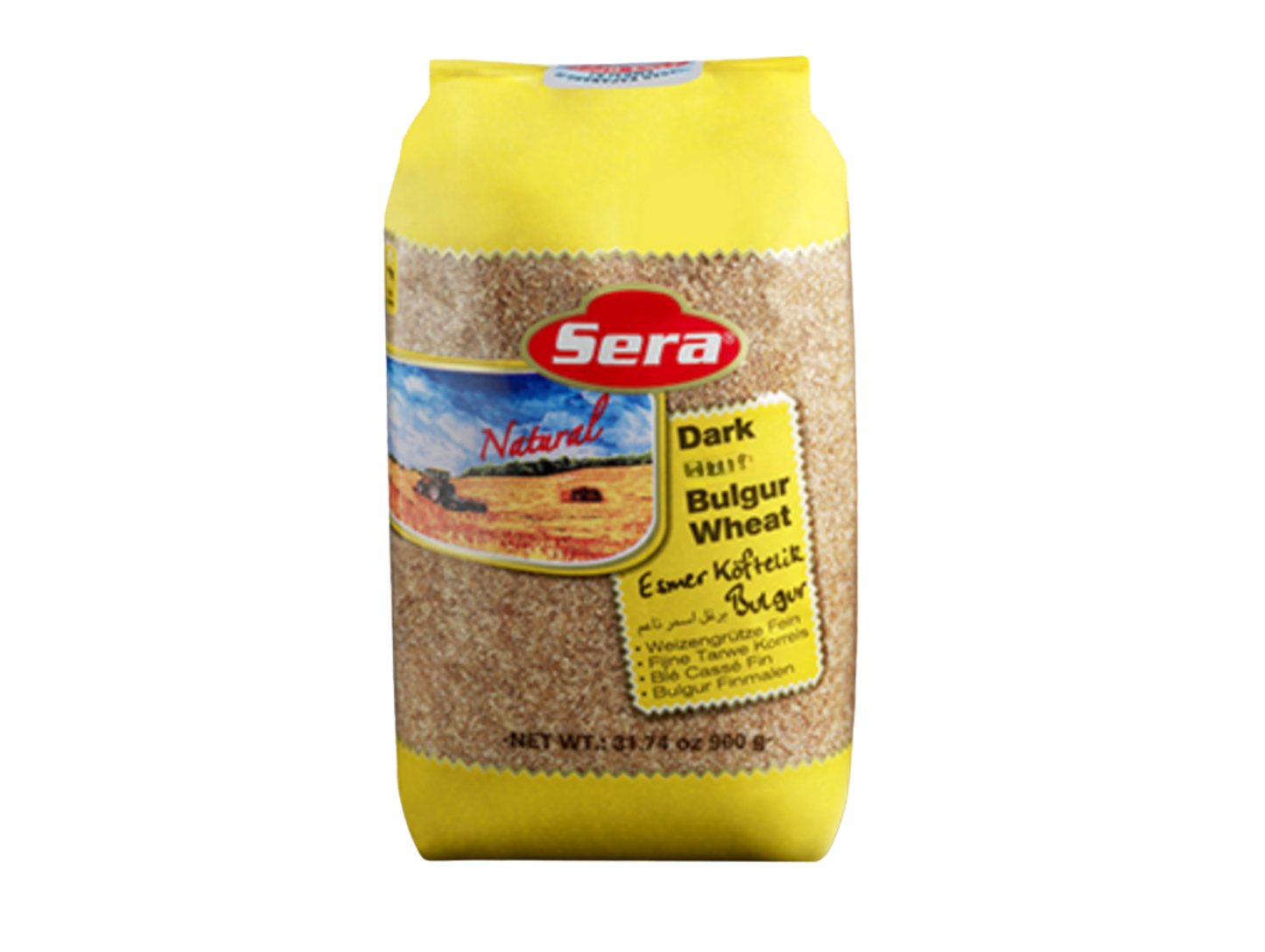 Lot de 6 sachets de boulgour gros grains bruns 1KG SERA