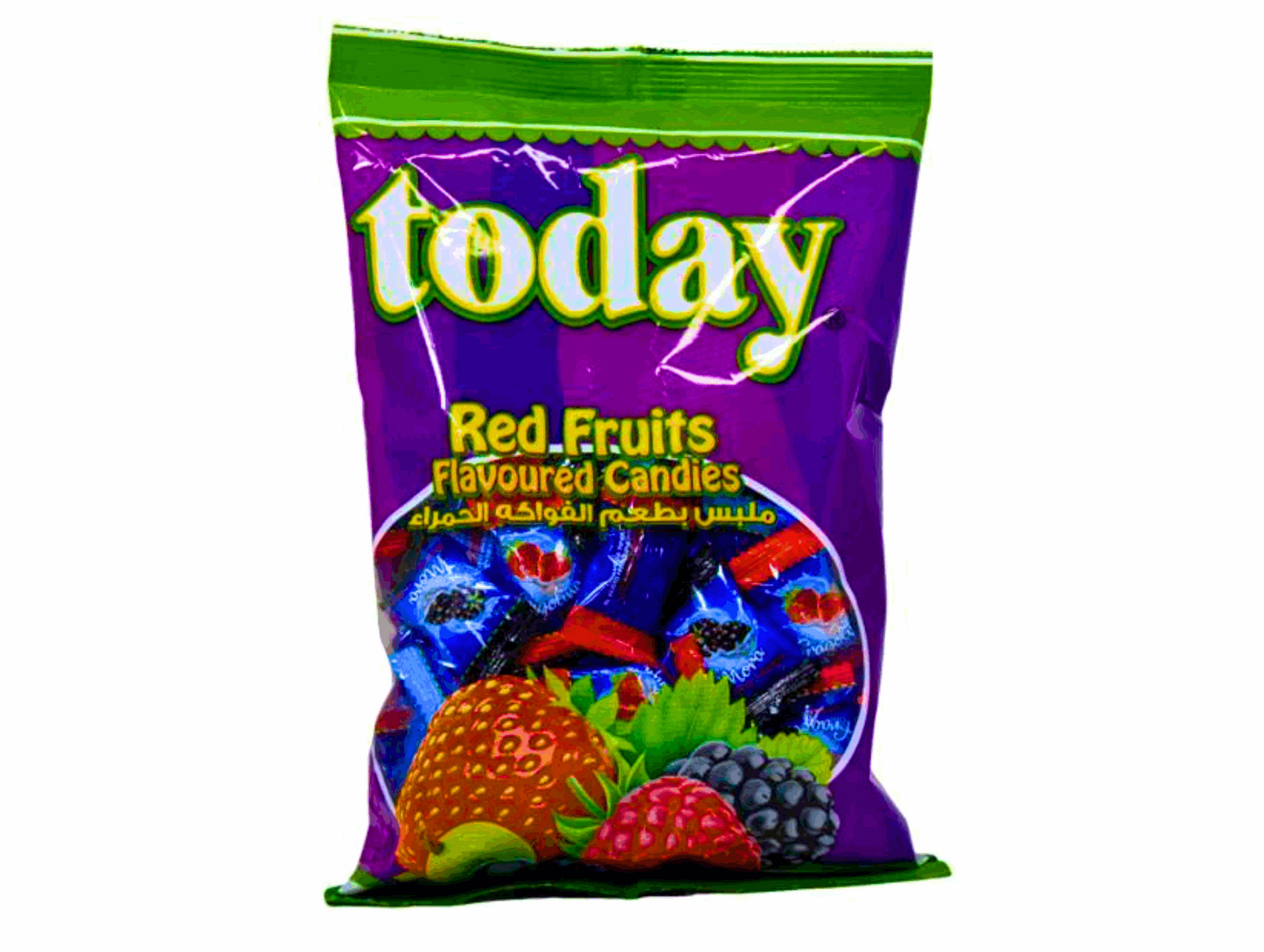 Lot de 20 sachets de bonbons aux fruits rouges 350G TODAY