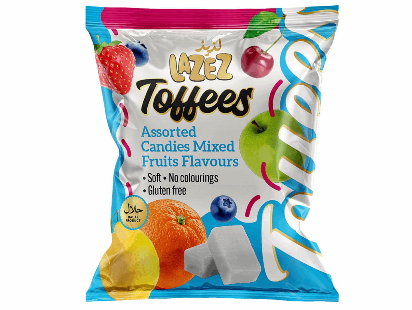 Lot de 20 sachets de bonbons aux fruits mix 175G - LAZEZ