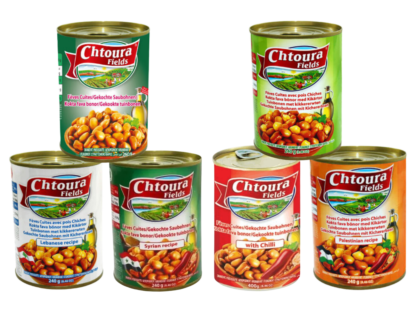 Lot de 24 boîtes de foul prêts à consommer - CHTOURA FIELDS