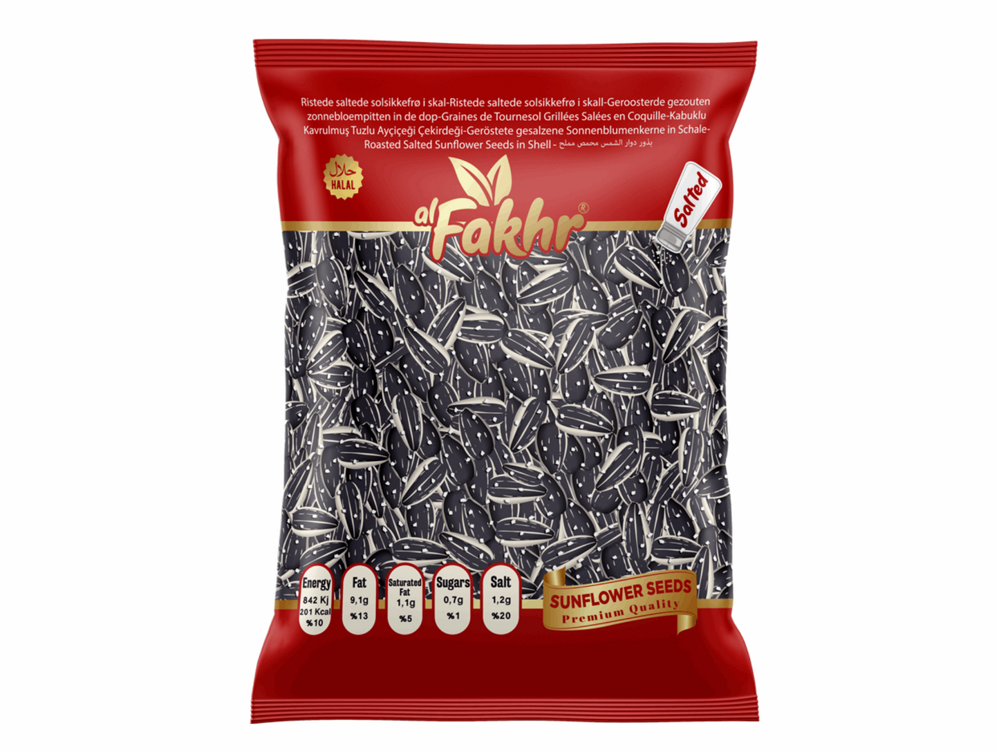 Lot de 15 sachets de graines de tournesols rôties et salées 150G - AL FAKHR