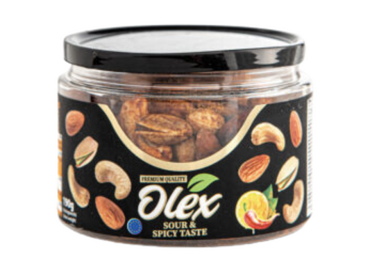 Mélange de fruits à coque rôties et piquants au citron 190G OLEX
