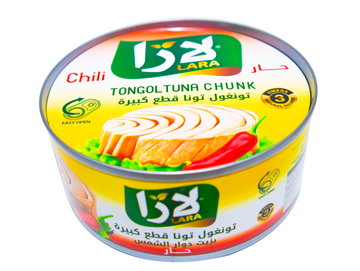 Lot de 24 boîtes de thon hot 160G - LARA