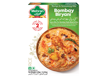 Lot de 6 boîtes de mélange d'épices pour biryani bombay 120G - MEHRAN