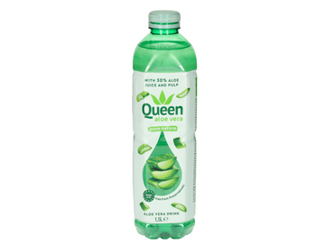 Lot de 6 bouteilles d'eau à l'aloe vera nature 1,5L - QUEEN