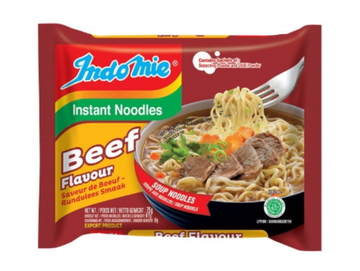 Lot de 40 sachets de nouilles instantanées au boeuf (halal) - INDOMIE