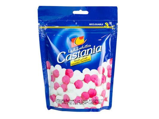 Lot de 12 sachets de pois chiches sucrés 100G - CASTANIA