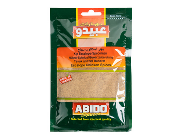 Lot de 10 mélange d'épices pour escalope de poulet 50G - ABIDO