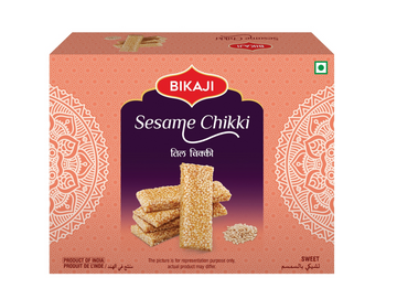 Lot de 5 boîtes de barres au sésame bikaji 400G - CHIKKI