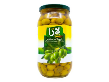 Lot de 12 pots d'olives vertes salkini 650G - LARA
