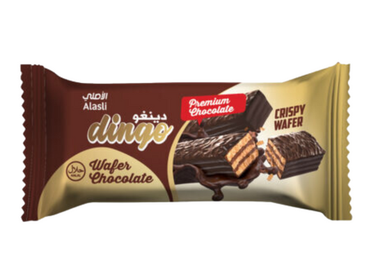Gaufrettes au chocolat noir 16 paquets de 21G DINGO