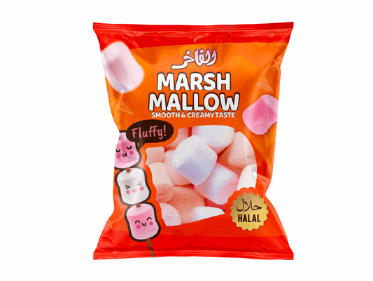 Marshmallow (orange) halal 65G x28 AL FAKHER