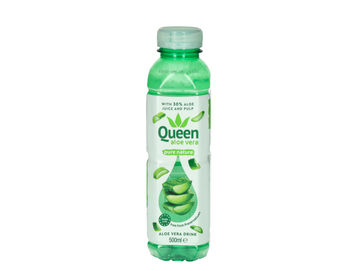 Lot de 12 bouteilles d'eau à l'aloe vera nature 500ML - QUEEN