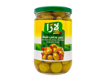 Lot de 6 ou 12 olives fourrés au piment 375G - LARA