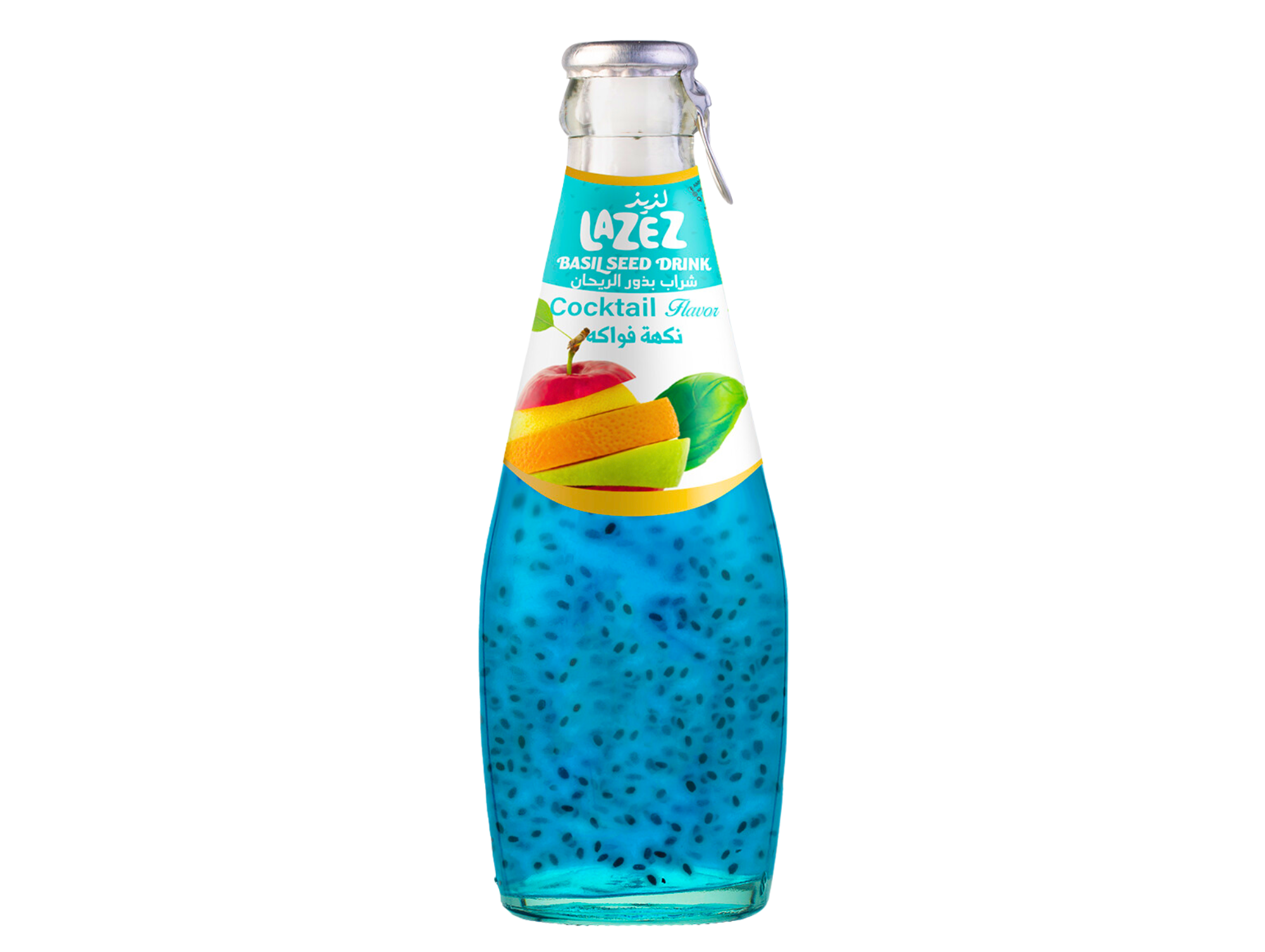 Boisson aux fruits et aux graines de basiliques 290ML x6 LAZEZ
