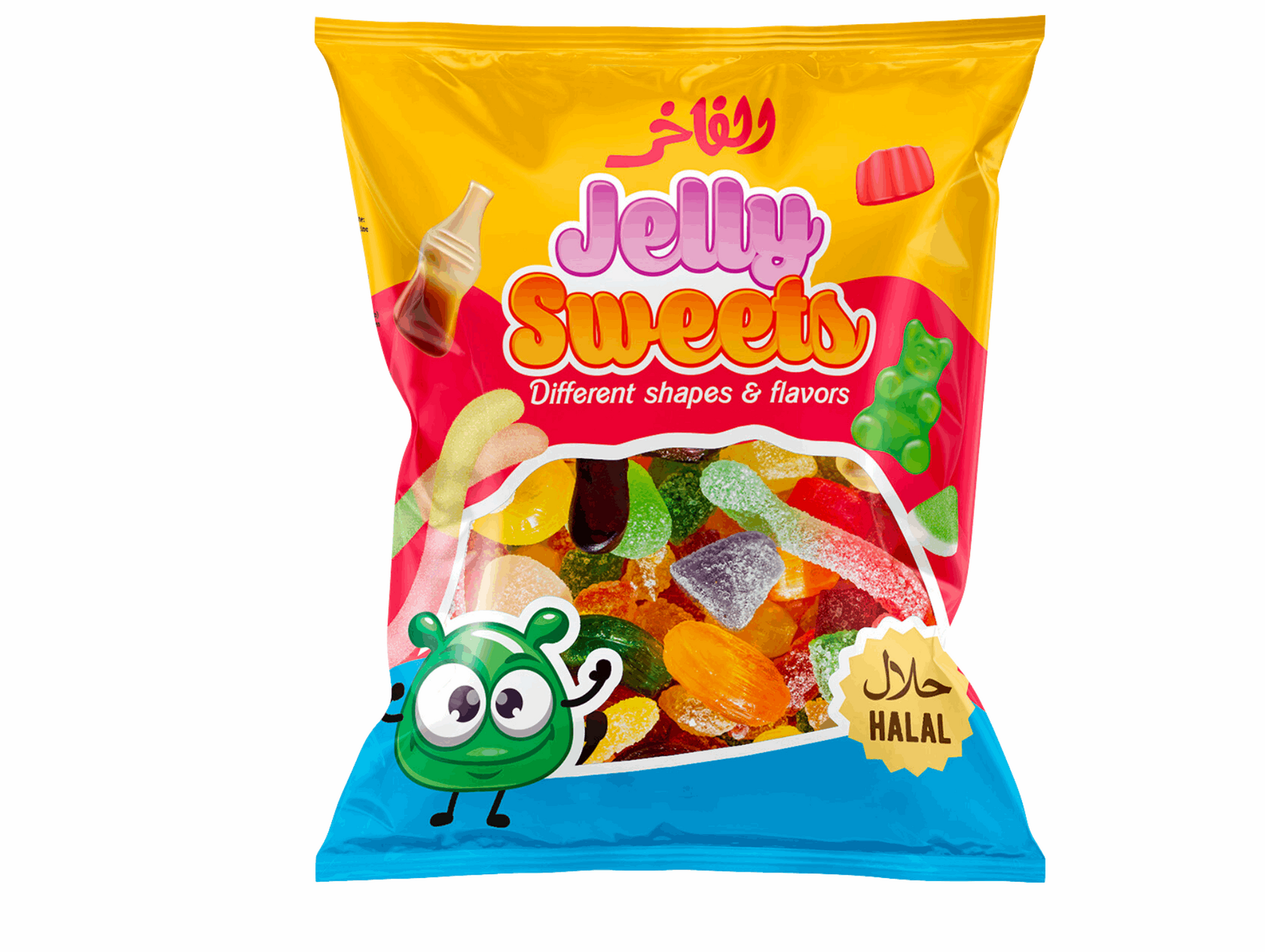 Bonbons à la gelée halal (colorés) 85G AL FAKHR