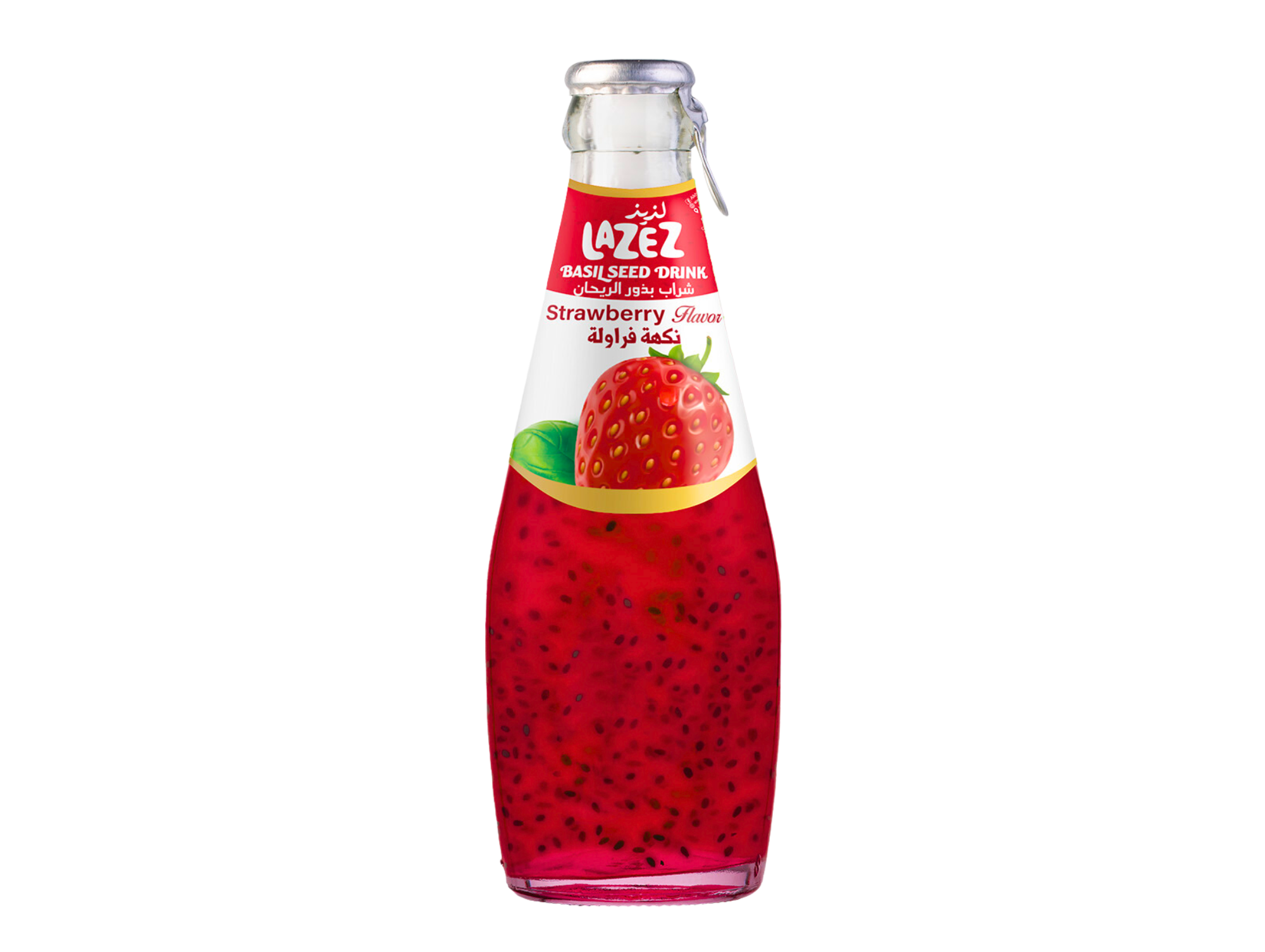 Boisson à la fraise et aux graines de basiliques 290ML x6 LAZEZ