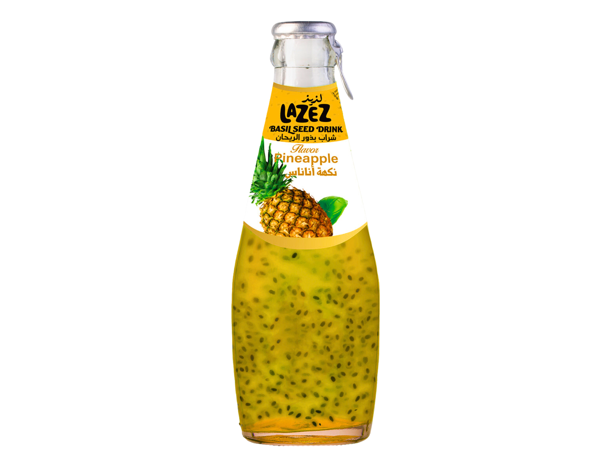 Boisson à l'ananas et aux graines de basiliques 290ML x6 LAZEZ