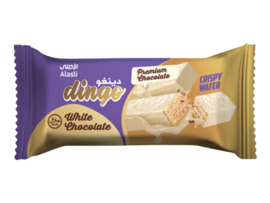 Gaufrettes au chocolat blanc 16 paquets de 21G DINGO