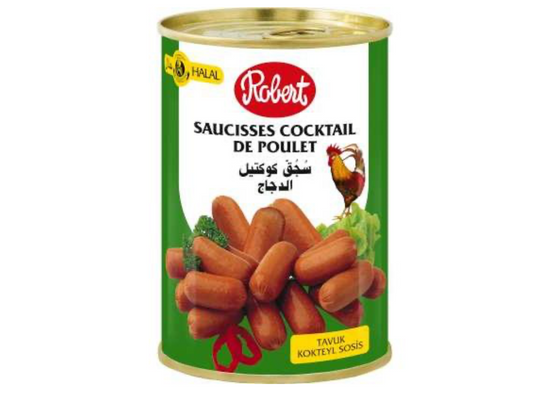Saucisses de poulet 425G halal ROBERT