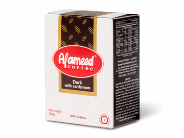 Lot de café moulu noir à la cardamome 200G - AL AMEED
