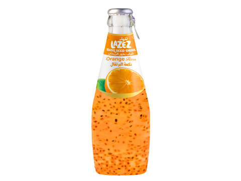 Boisson à l'orange et aux graines de basiliques 290ML x6 LAZEZ