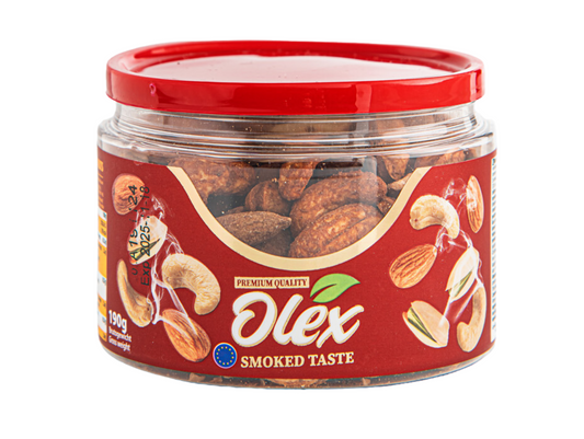 Mélange de fruits à coque rôties et fumés 190G OLEX