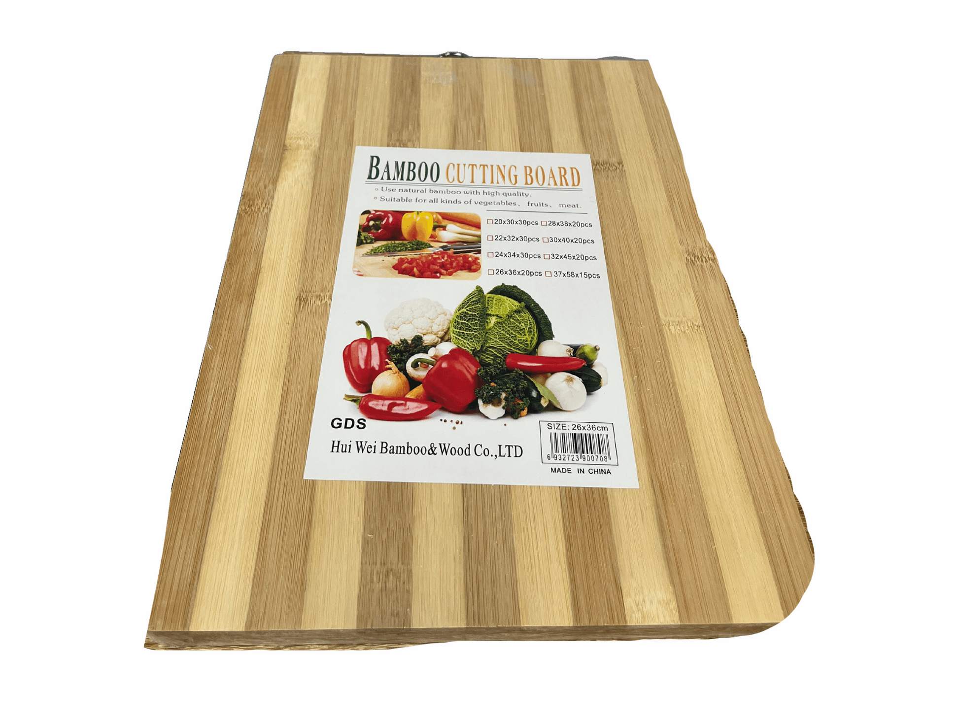 Planche à découpé en bois bicolore