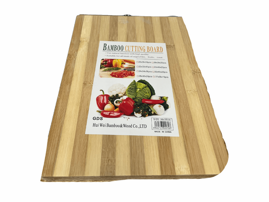 Planche à découpé en bois bicolore