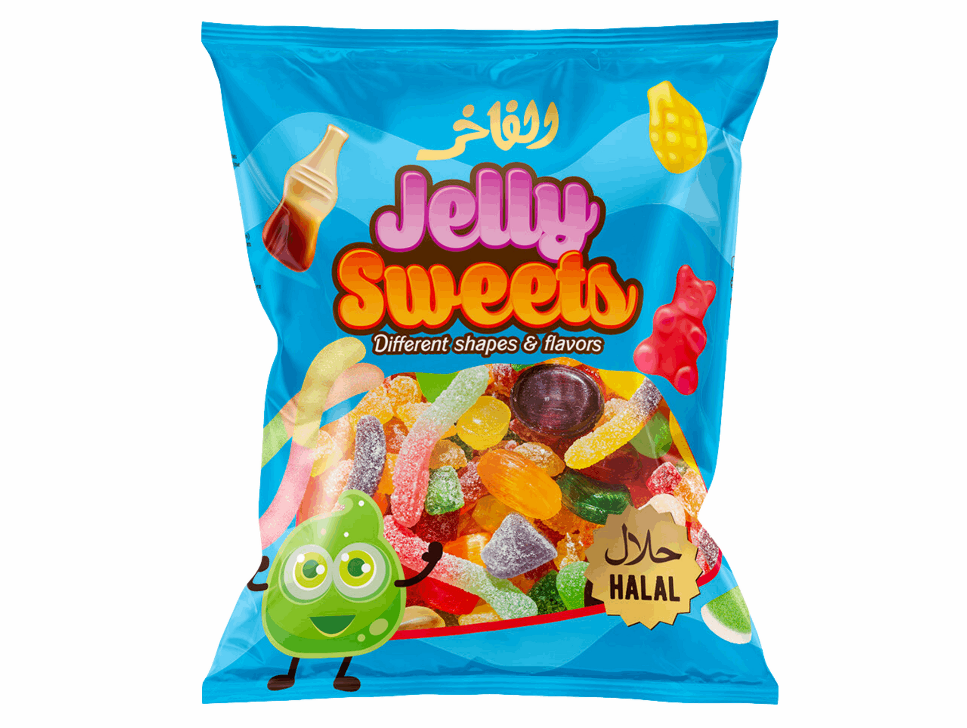 Bonbons à la gelée halal (bleu) 85G AL FAKHR