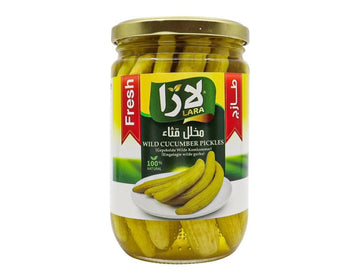 Pack of 12 jars of fresh marinated cucumbers 400G - LARA