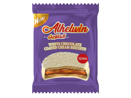 Biscuits au chocolat blanc 10 paquets de 30G AL HALWIN