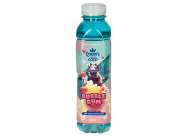 Lot de 12 bouteilles d'eau aromatisée au bubblegum 500ML - QUEEN