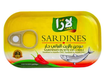 Lot de 25 boîtes de sardines piquantes 125G - LARA